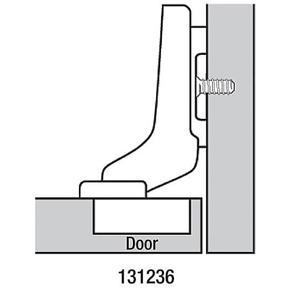 Clip Top Inset Frameless Hinge - 1 Pair