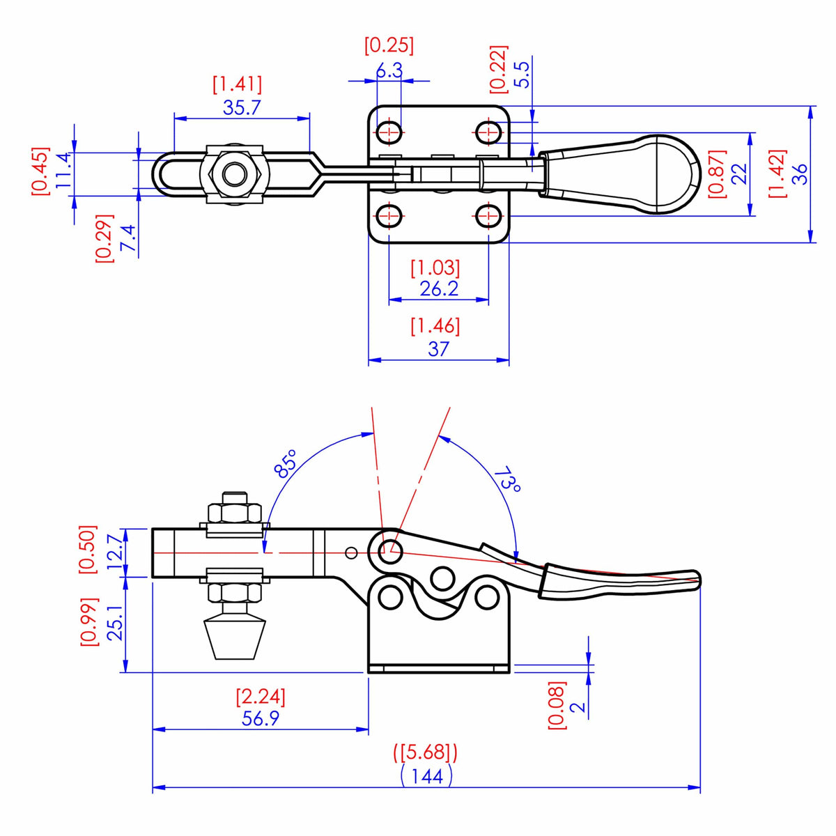 Low Silhouette Toggle Clamp