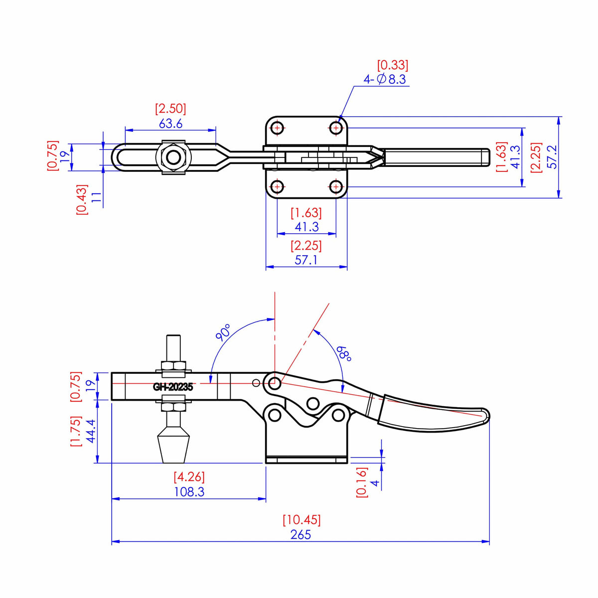 Low Silhouette Toggle Clamp