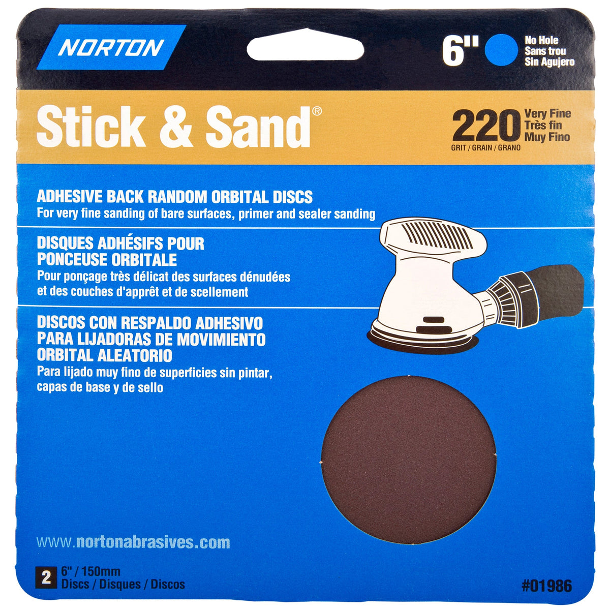 6" PSA Cloth Sanding Disc - 2 Pack