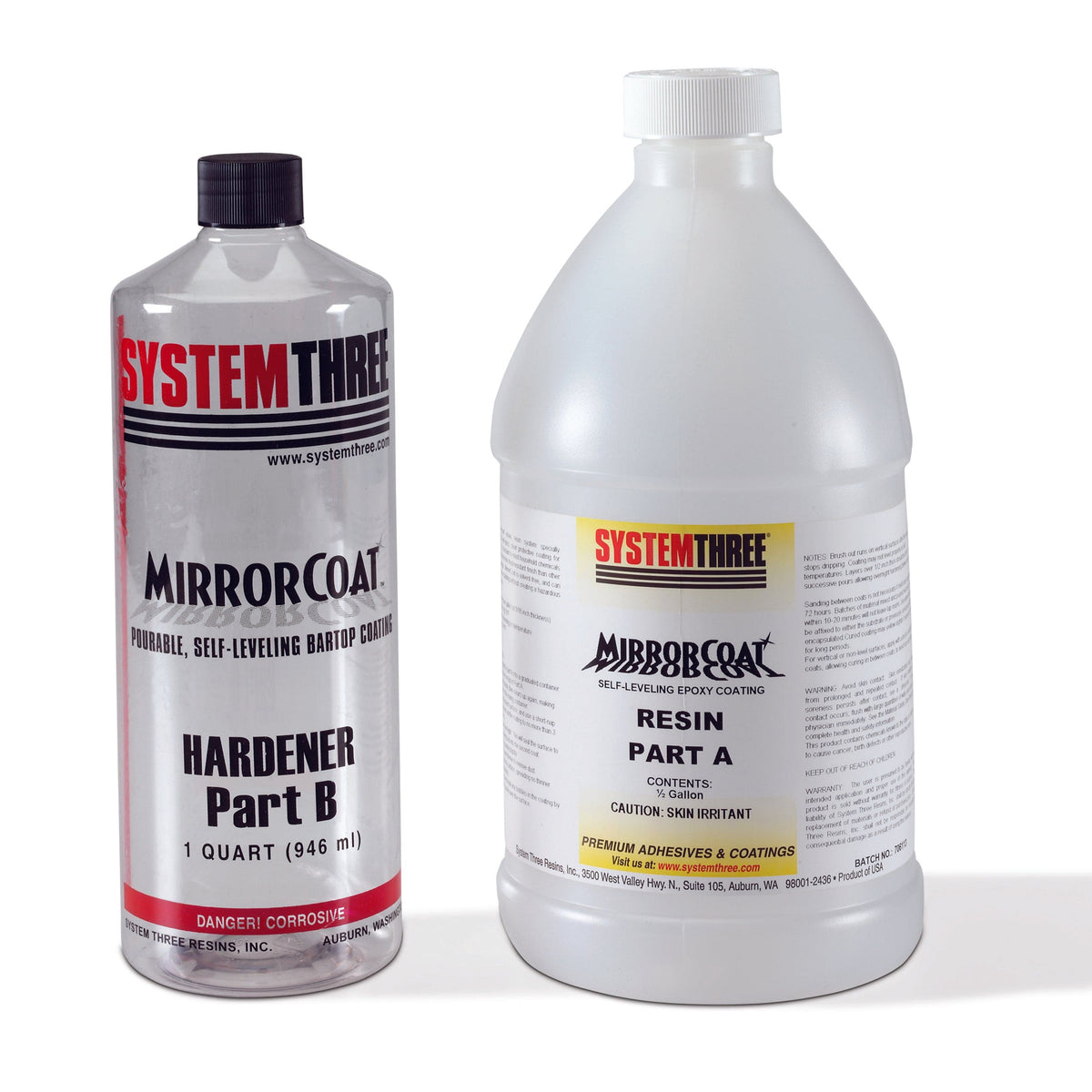 Gloss Epoxy MirrorCoat Varnish - 3 Quart