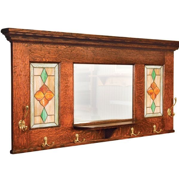 Hall Mirror Coat Rack Combo - Downloadable Plan