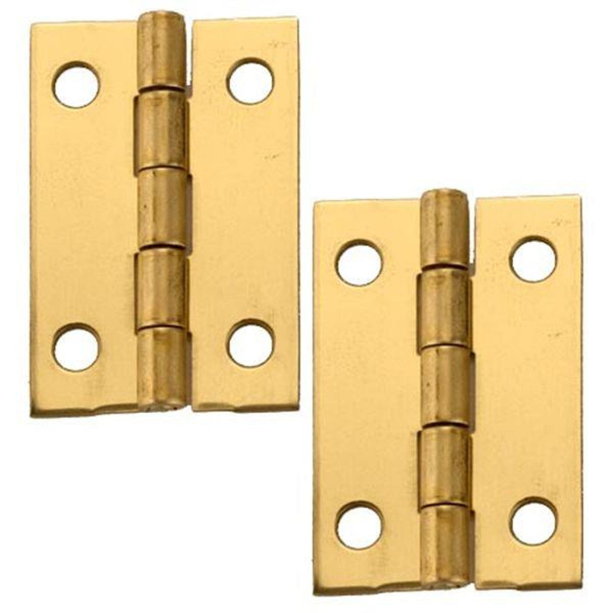 Miniature Hinge Open with Screws - Pair