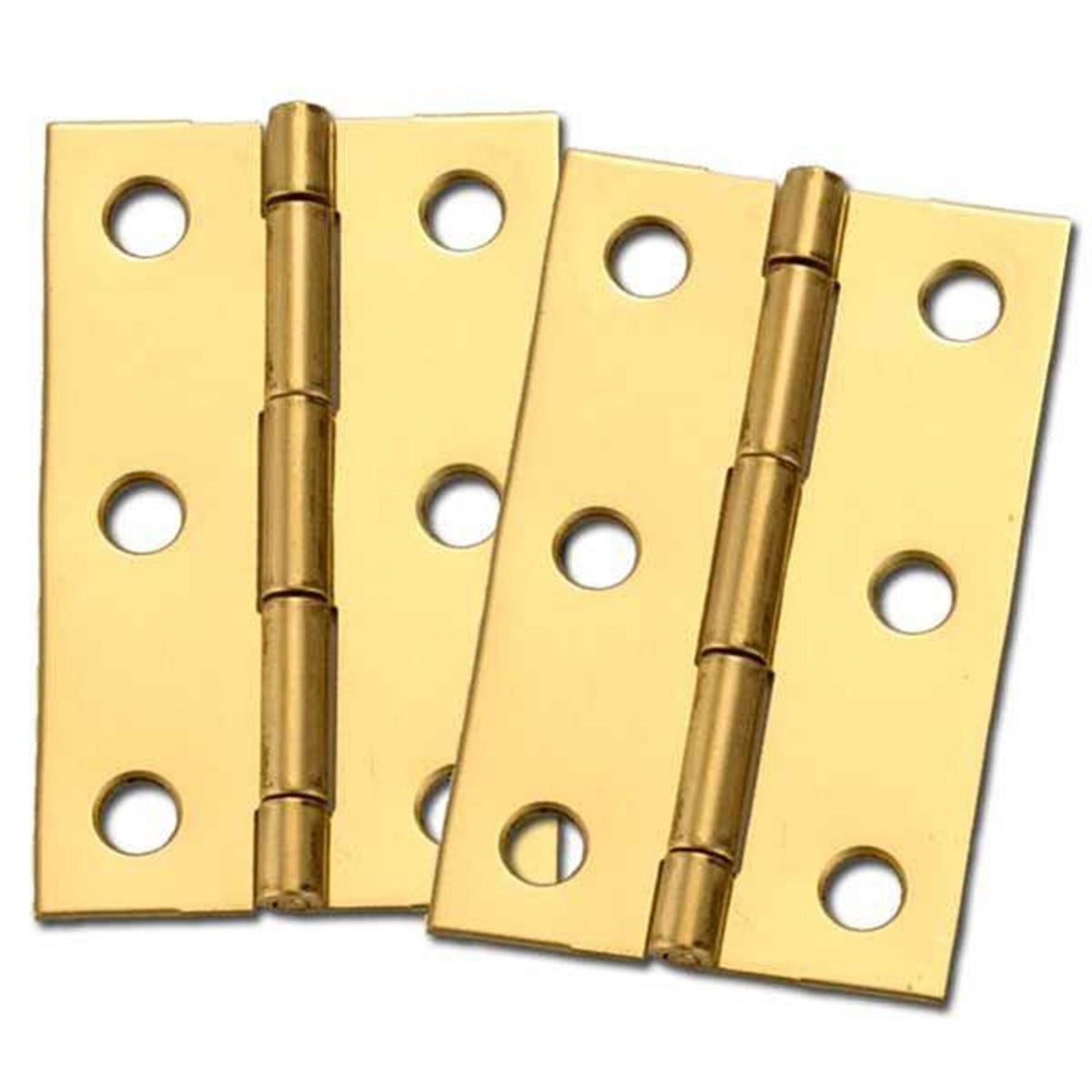Miniature Hinge Open with Screws - Pair