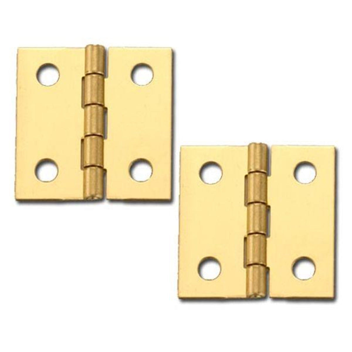 Miniature Hinge Open with Screws - Pair