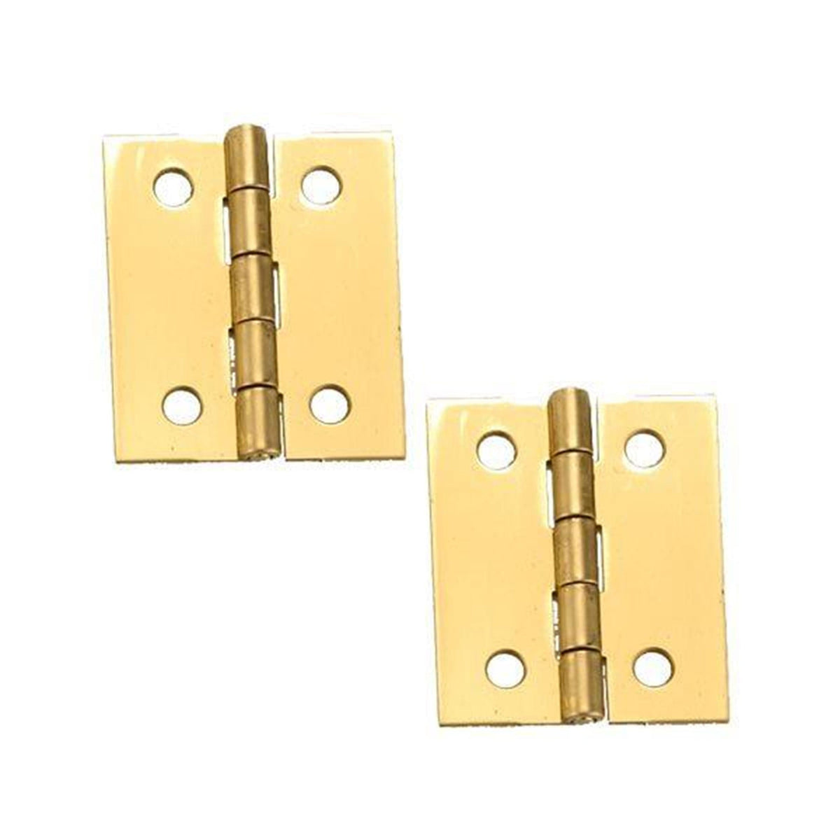 Miniature Hinge Open with Screws - Pair