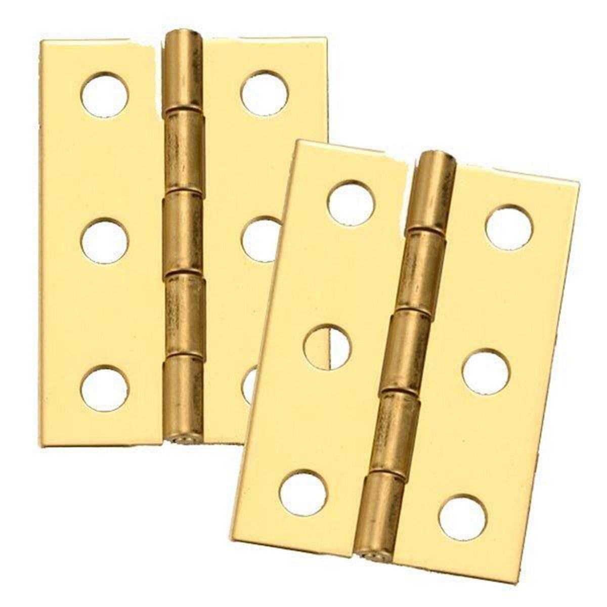 Miniature Hinge Open with Screws - Pair