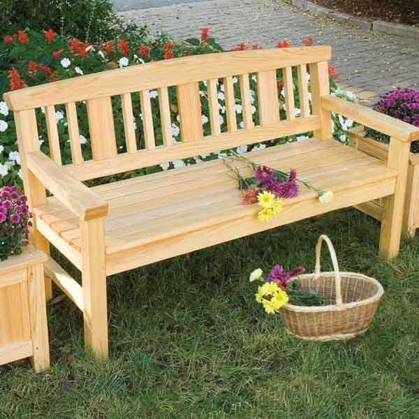 Garden Bench Downloadable Plan