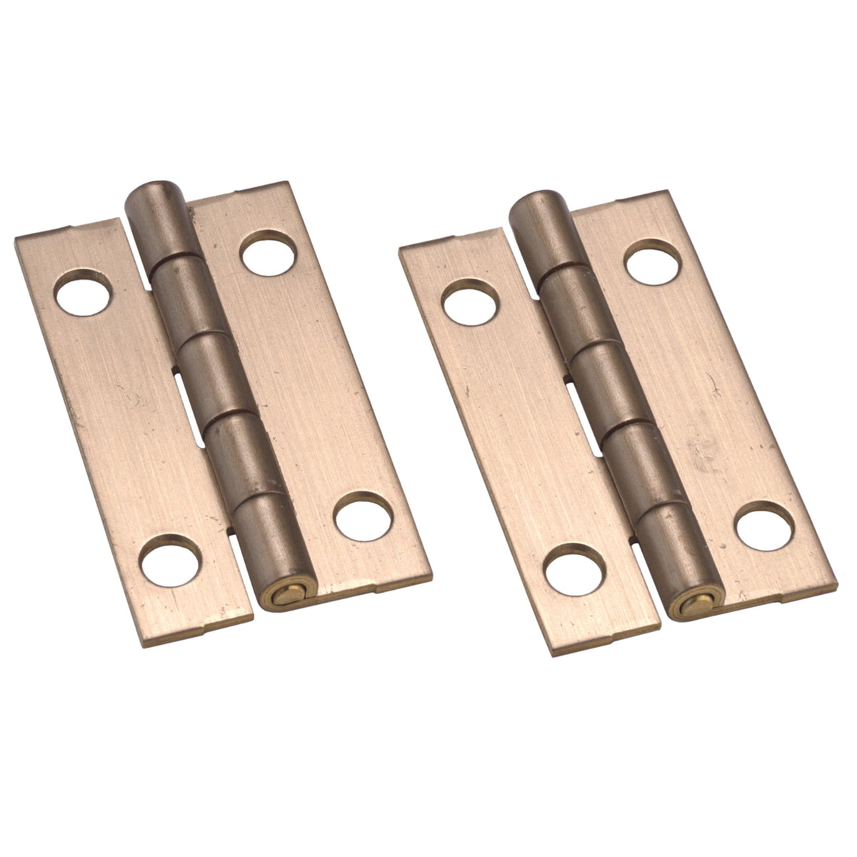 Miniature Hinge Open with Screws - Pair