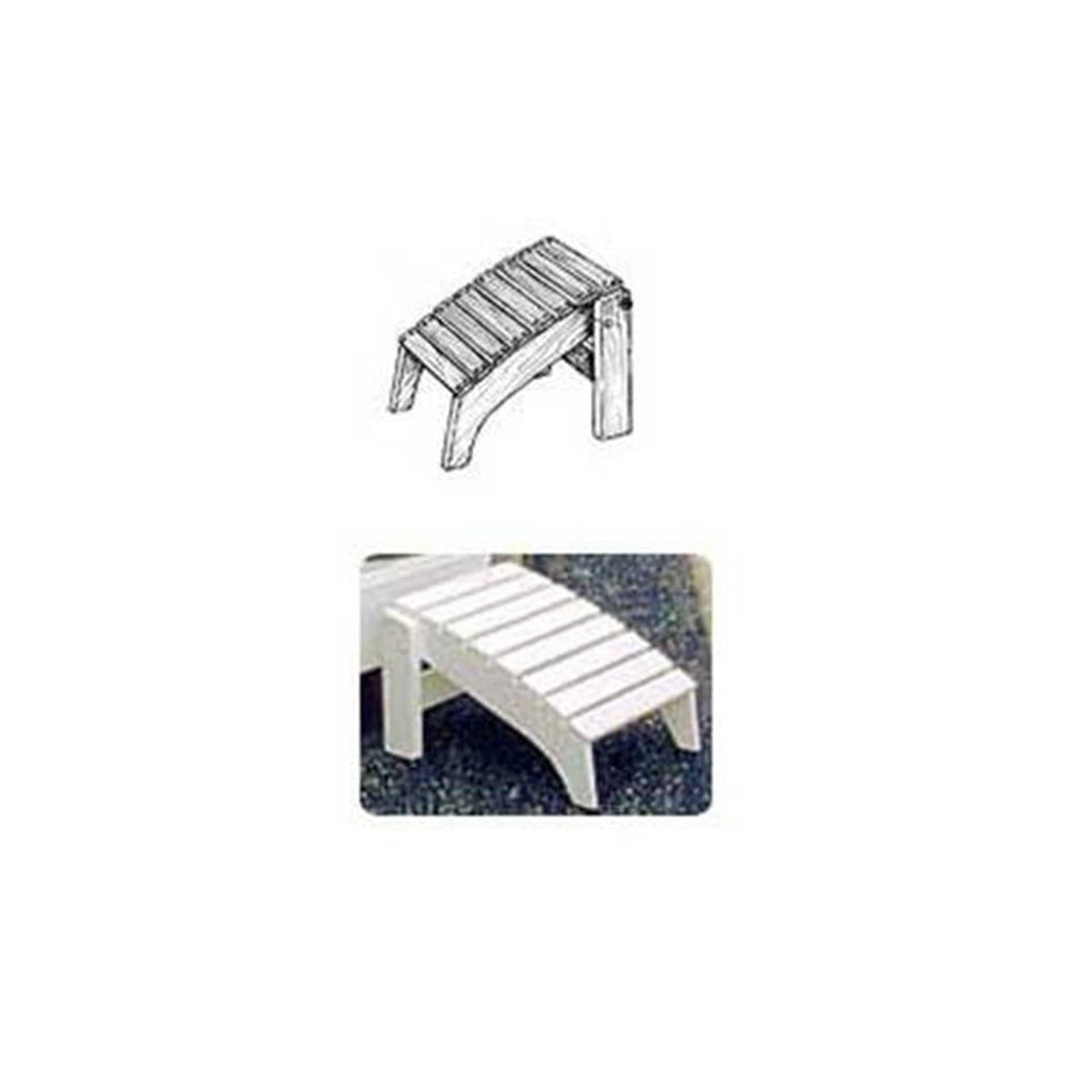 Woodworking Project Paper Plan to Build Folding Adirondack Footrest