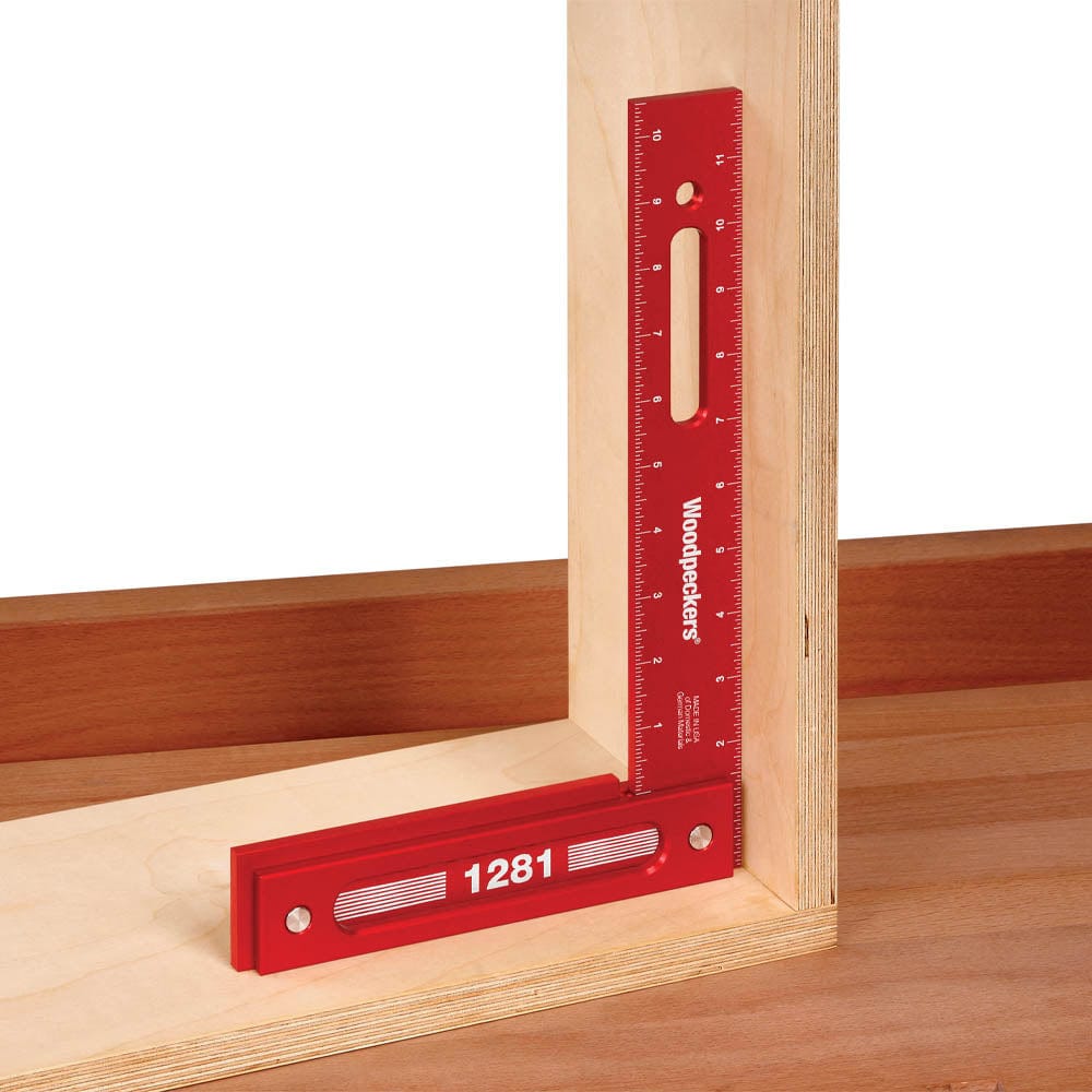 Precision Woodworking Square with Rack-It - 12" x 8"