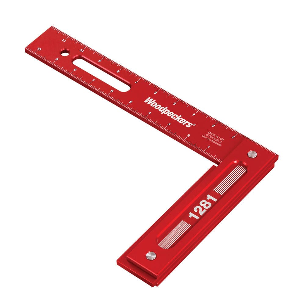 Precision Woodworking Square with Rack-It - 12" x 8"