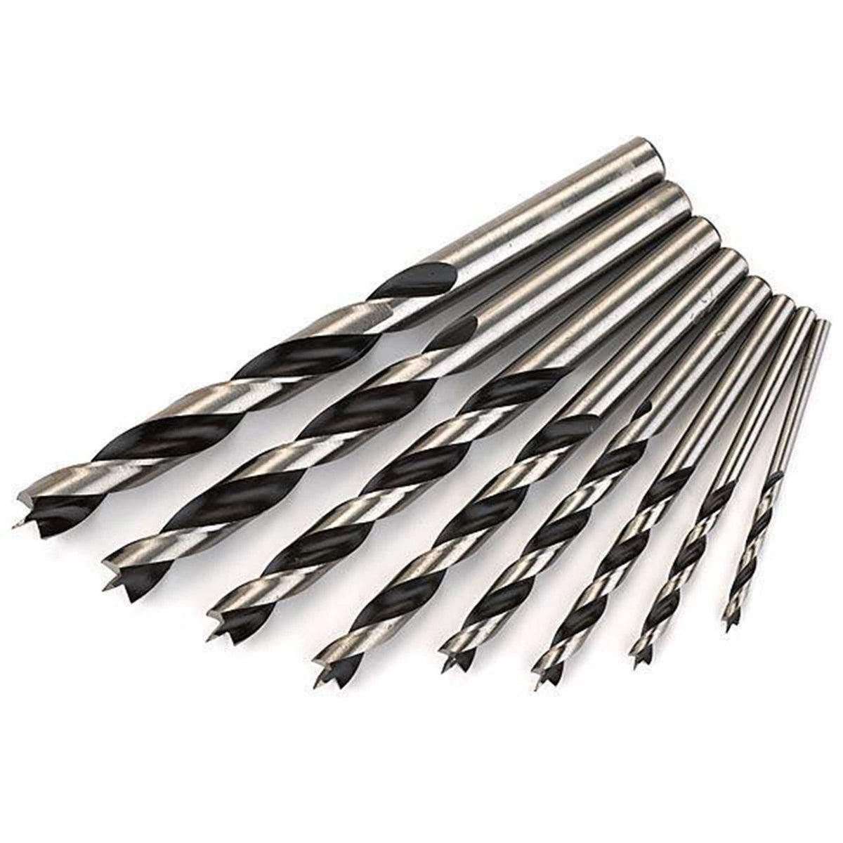 Chrome-Vanadium Steel Brad Point Drill Bit Set