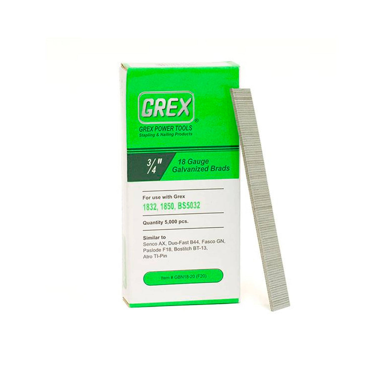 18 Gauge Galvanized Brad Nails - 5K Pack