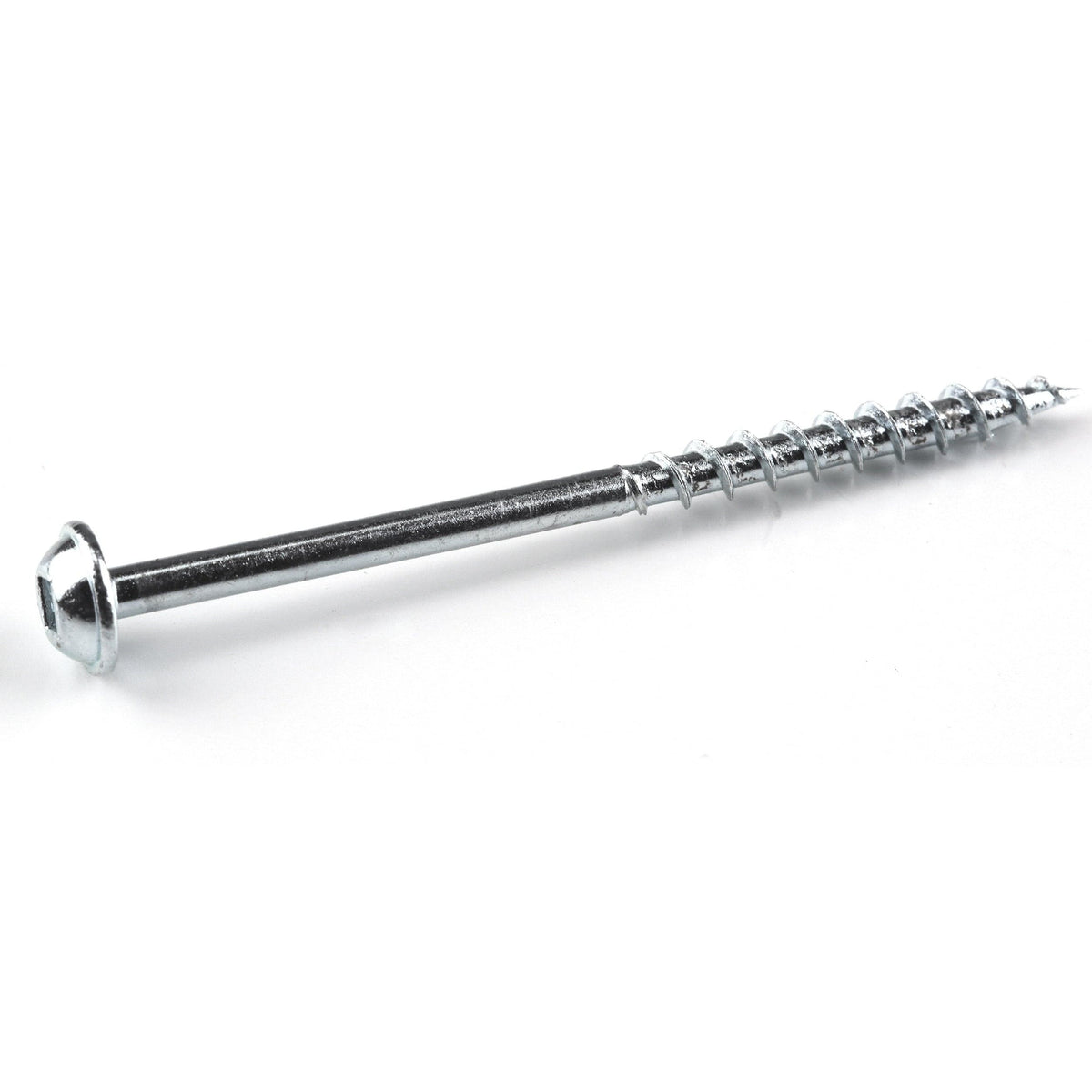 Pocket Hole Screw - #8 Coarse - Square Drive - Washer Head - Zinc