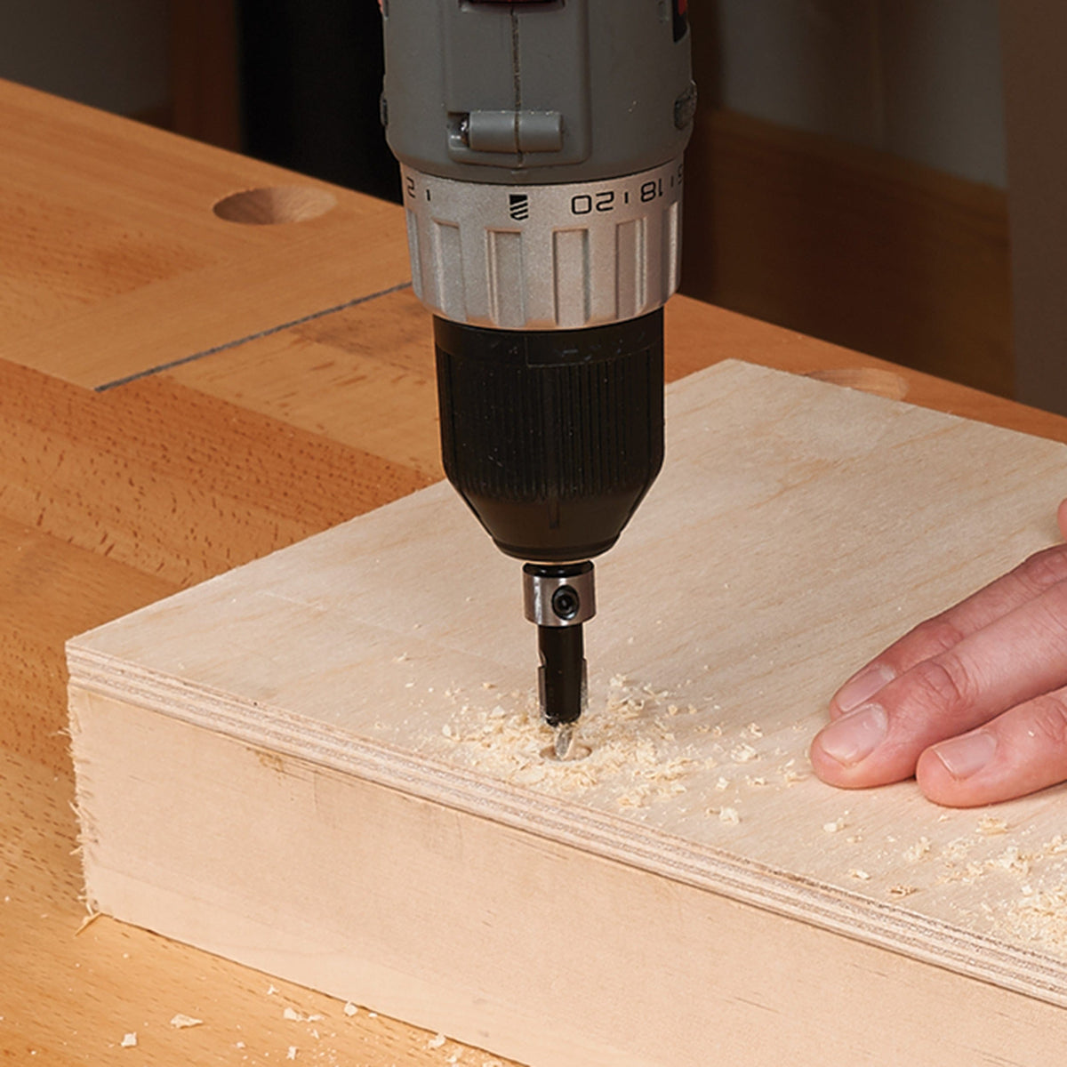 Carbide-Tipped Countersink With Brad Point