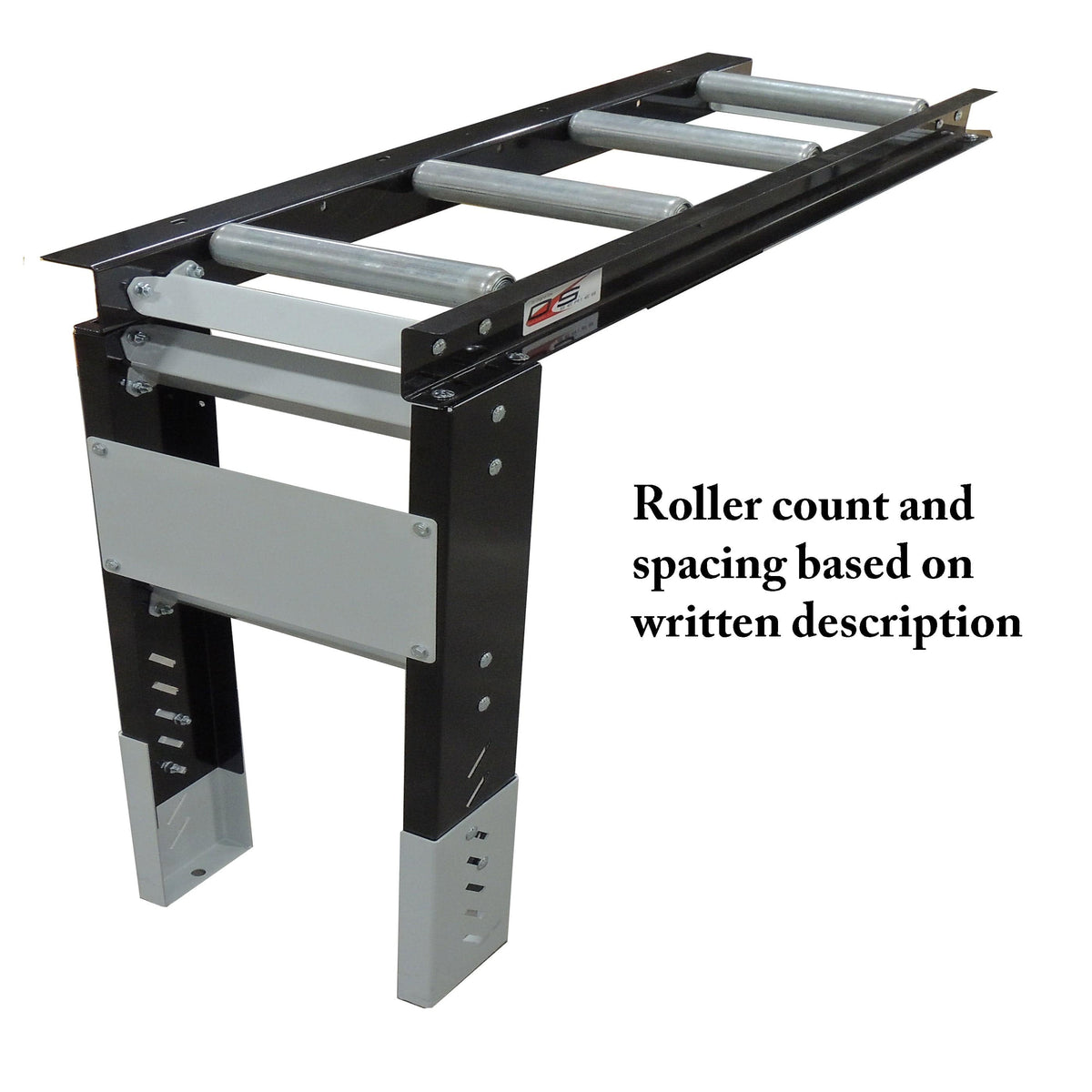 Roller Table Extension 8' x 22" Kit - 15 rollers - 6” Apart