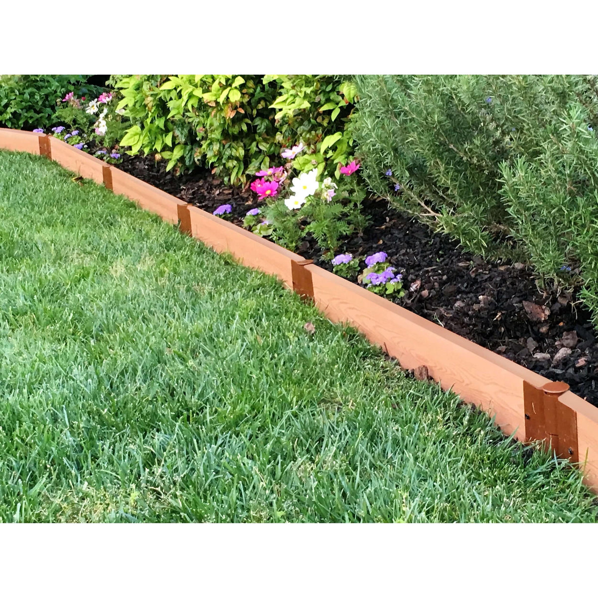 Classic Sienna Straight Landscape Edging Kit 16' - 2" profile