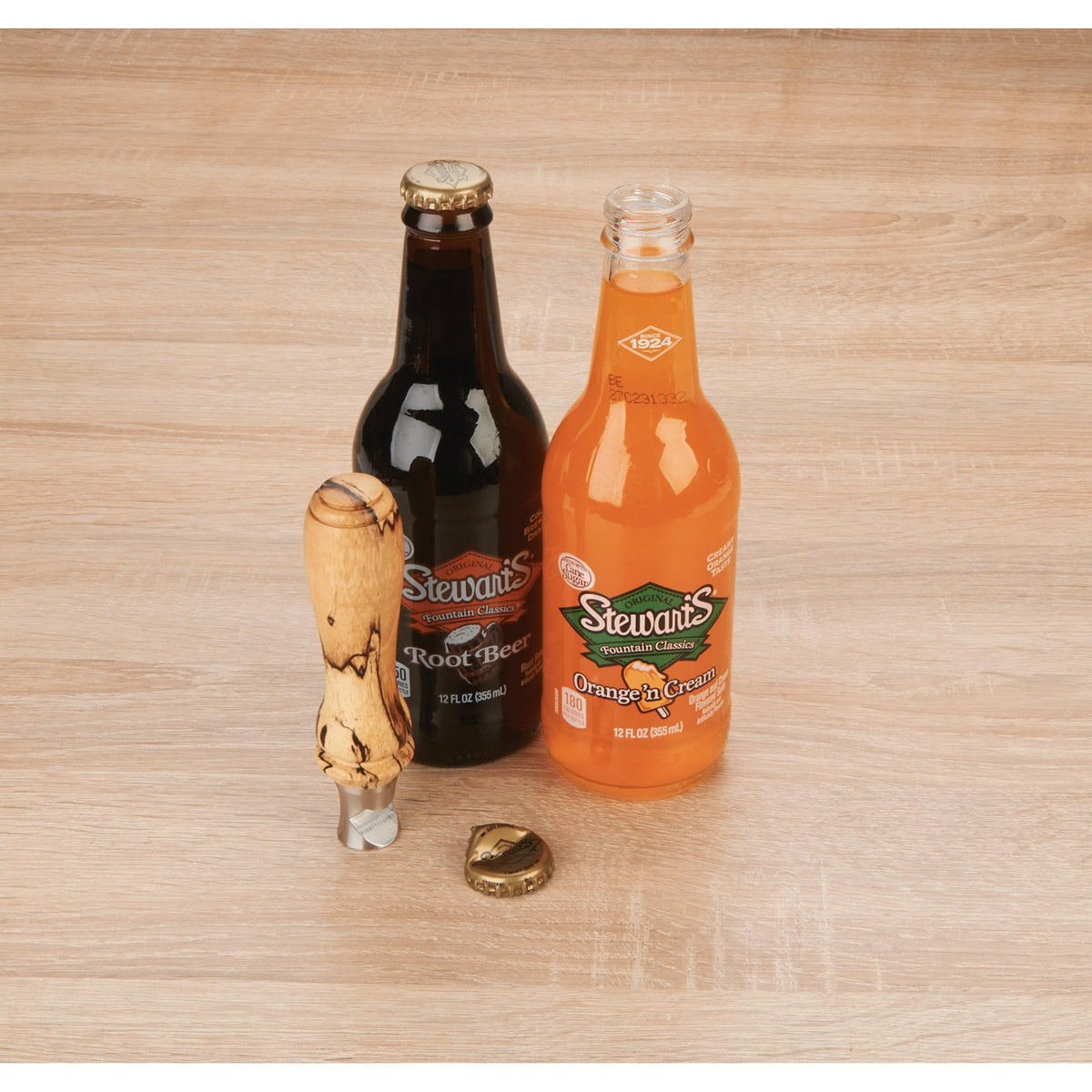 Stand-Up Stainless Steel Bottle Opener Turning Kit