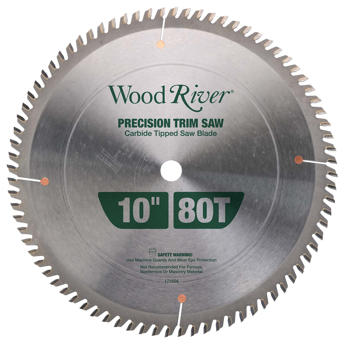 Precision Trim Saw Blade - 10" x 5/8" Bore x 80T - ATB
