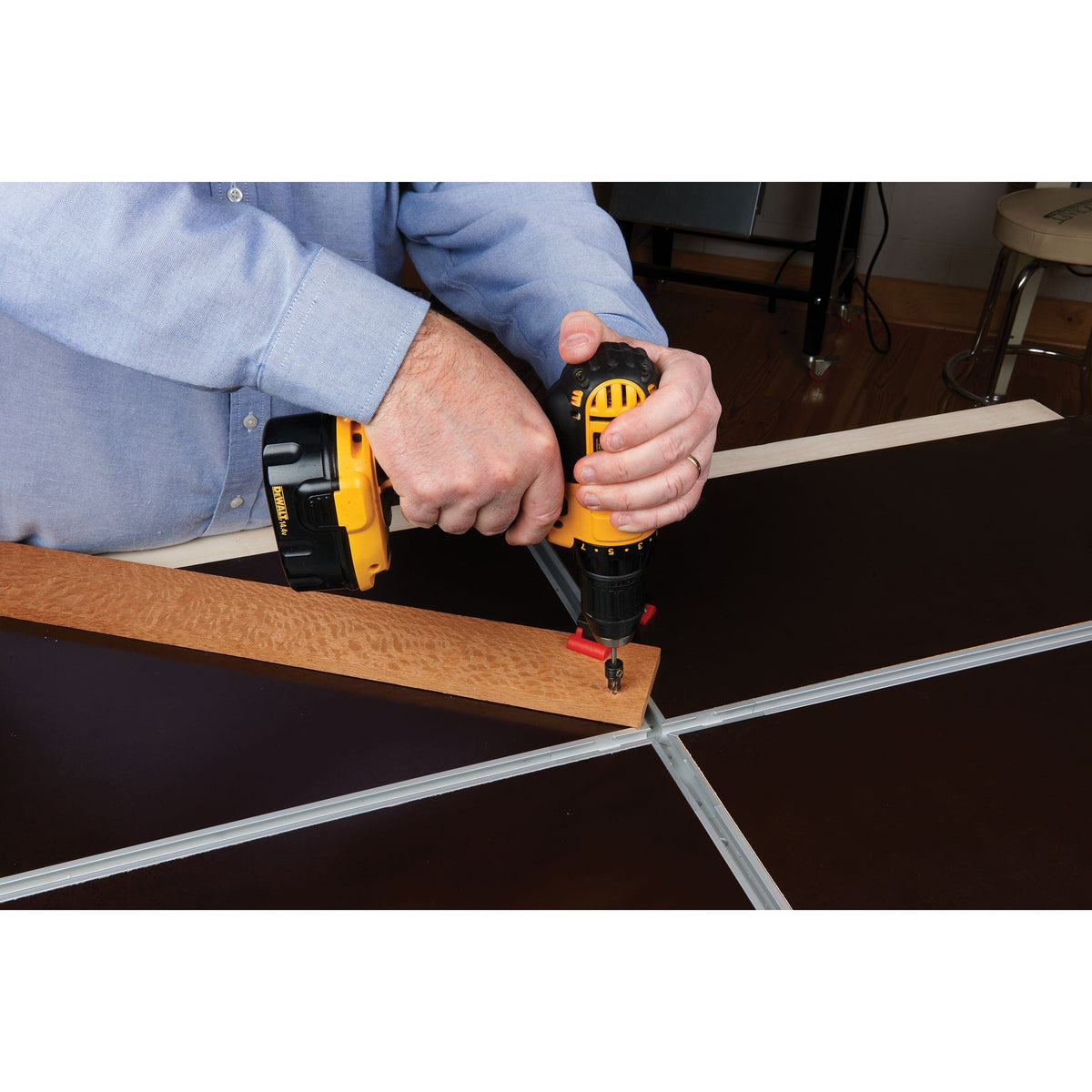 Standard 1/4" T-Track Cross Junction - 4 Piece
