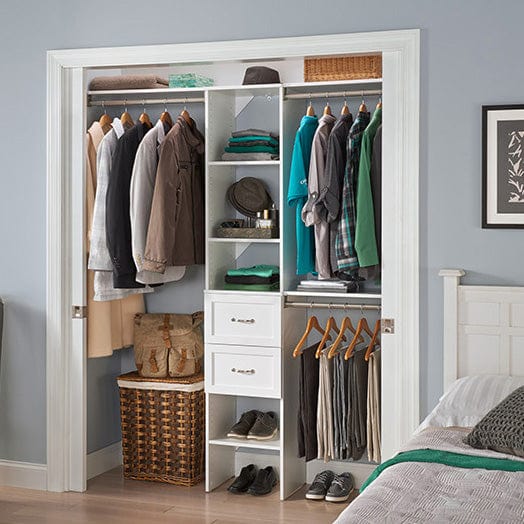 SuiteSymphony 16" W Starter Closet Tower Kit, Pure White