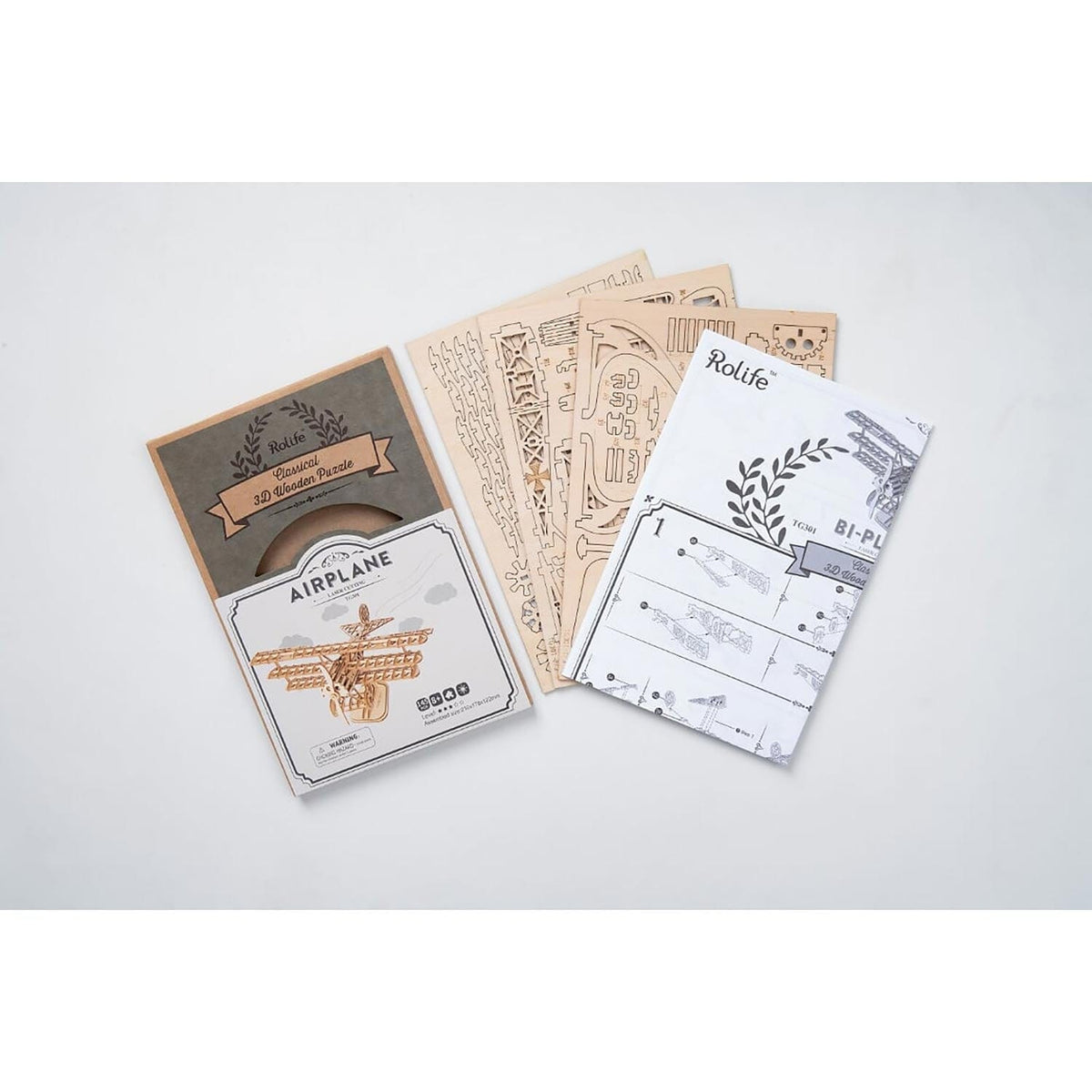 Tri-Plane 3D Wood Puzzle Kit