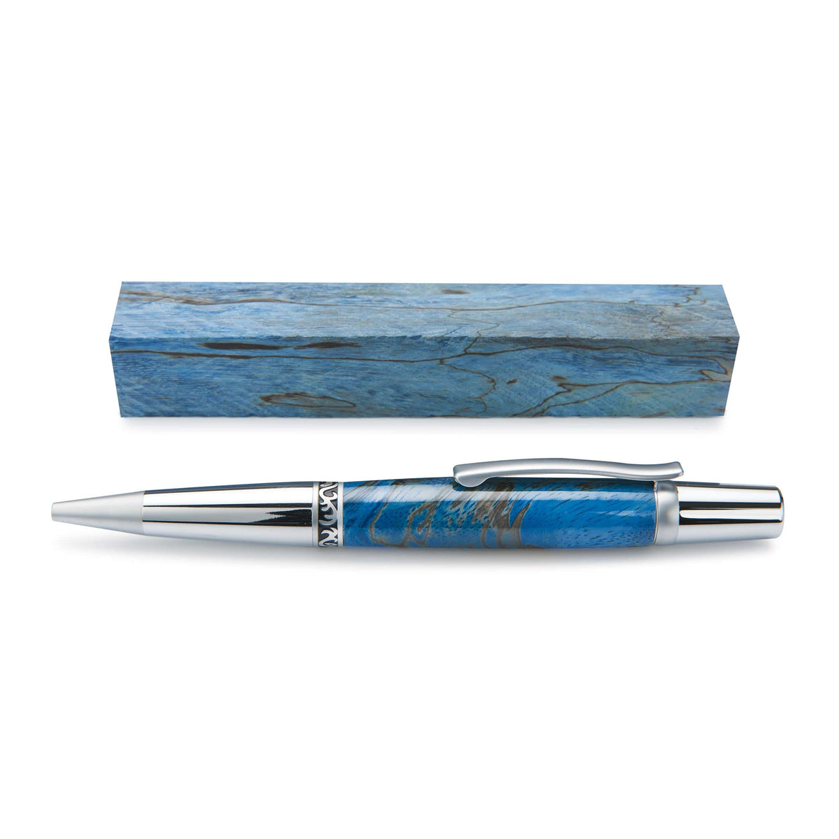 Stabilized & Dyed Spalted Tamarind Pen Blank - 3/4" x 3/4" x 5"