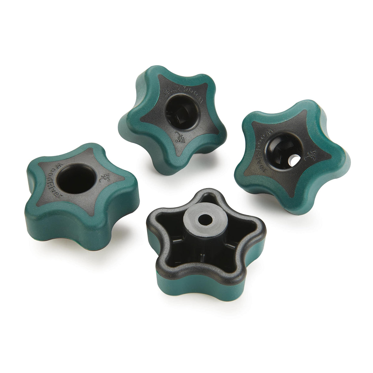 TPR Grip Knobs - 1/4" - 4 Pack