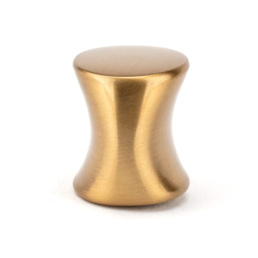Contemporary Knob - 1-3/16" x 7/8" - Aurum Brushed Gold