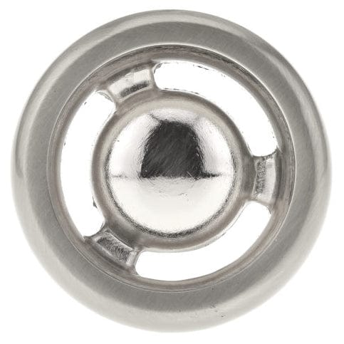 Eclectic Knob - 1-13/32" D - Brushed Nickel