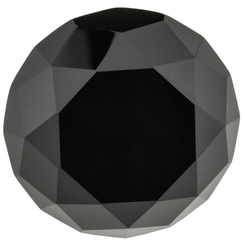 Contemporary Knob, 2" D, Chrome, Black