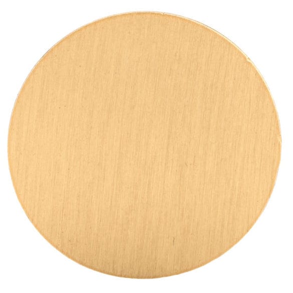 Contemporary Knob - 1-1/4" D - Brushed Gold