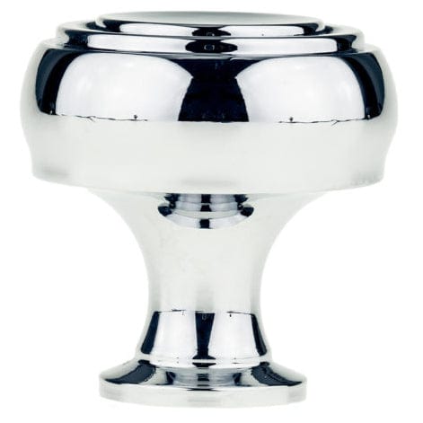 Contemporary Knob, 1-5/16" D, Chrome