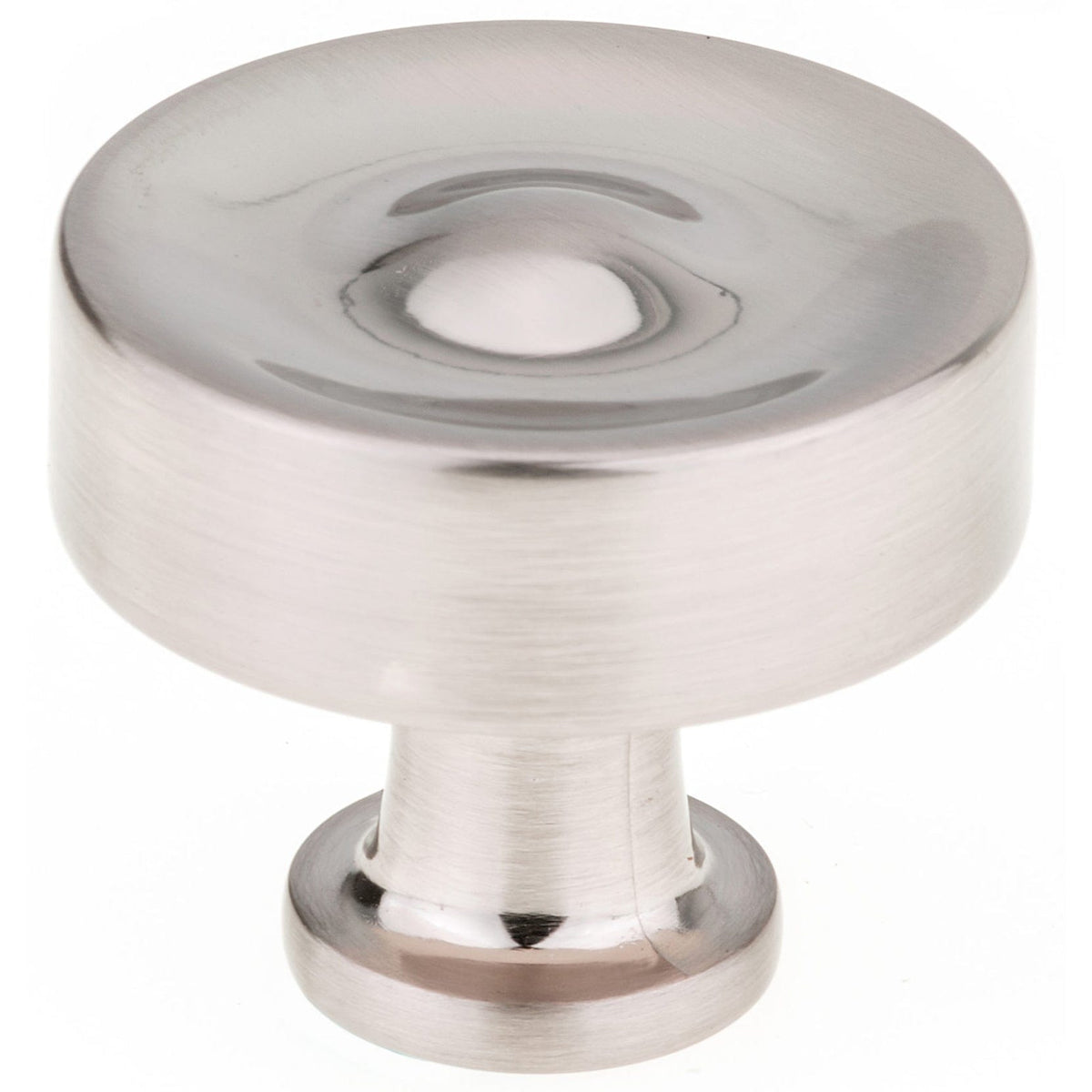 Traditional Knob, 1-3/8" D, Brushed Nickel