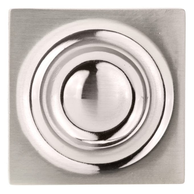 Transitional Knob, 1-3/16" x 1-3/16", Brushed Nickel