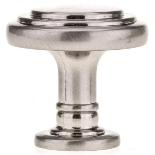 Traditional Knob, 1-5/16" D, Brushed Nickel