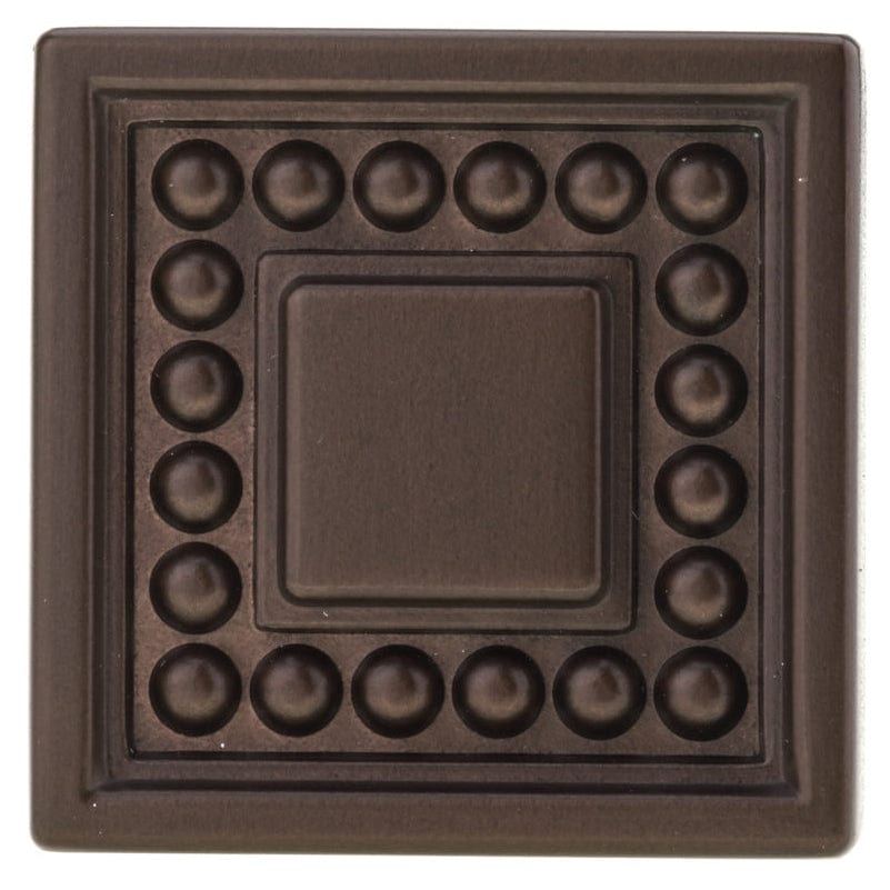 Transitional Knob, 1-5/16" x 1-5/16", Honey Bronze