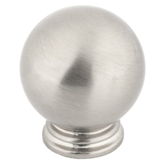 Traditional Knob, 1-3/16" D, Brushed Nickel