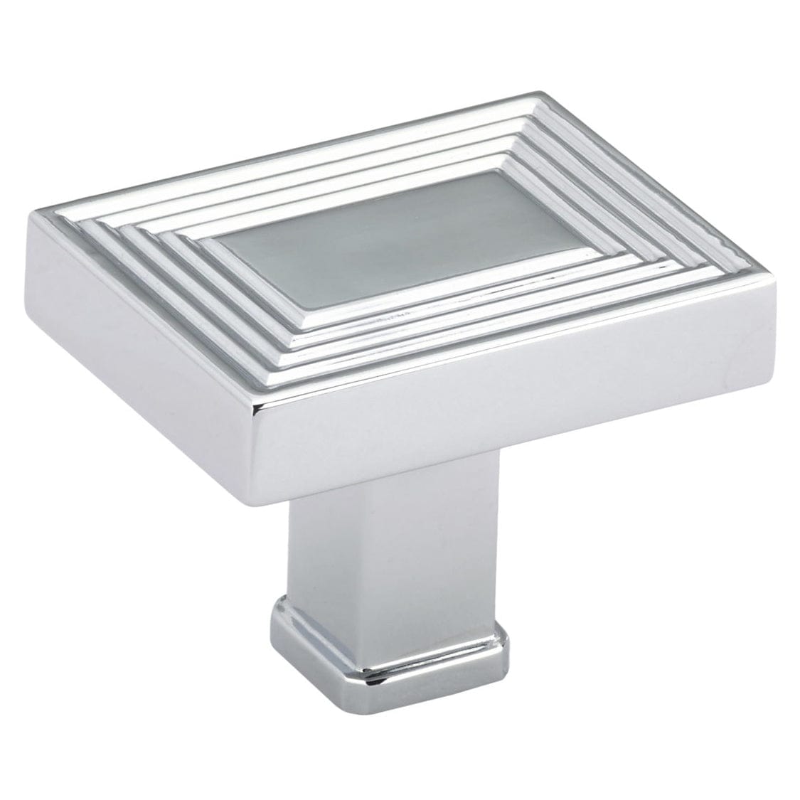 Transitional Knob, 1-25/32" x 1-3/8", Chrome