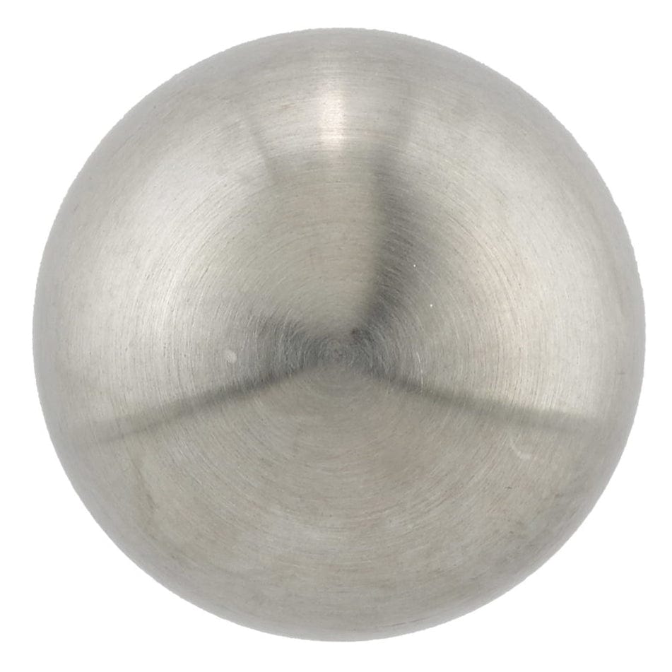 Contemporary Knob, 1-3/16" D, White, Brushed Nickel