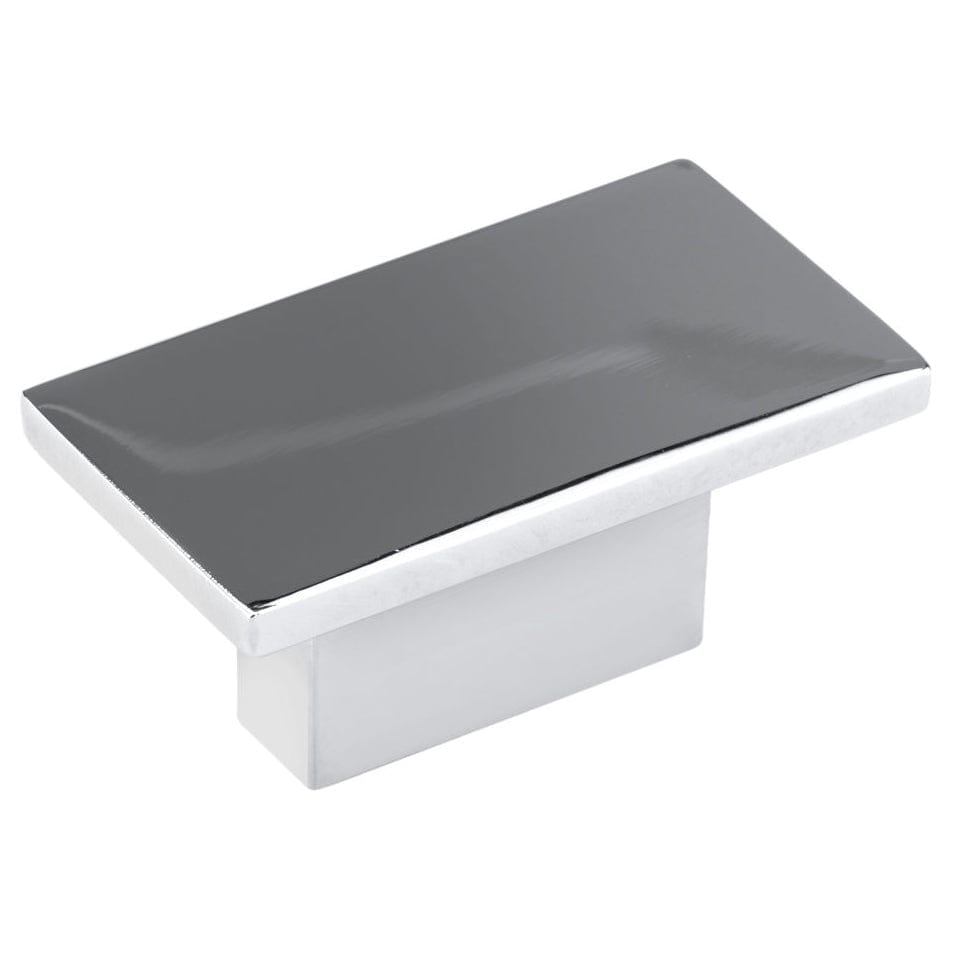 Contemporary Knob, 1-9/16" x 7/8", Polished Nickel