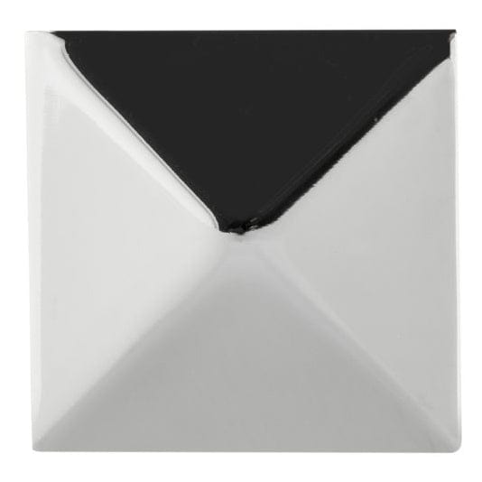 Contemporary Knob, 1-1/4" x 1-1/4", Chrome