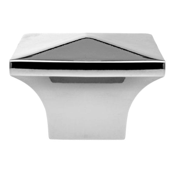 Contemporary Knob, 1-1/4" x 1-1/4", Chrome