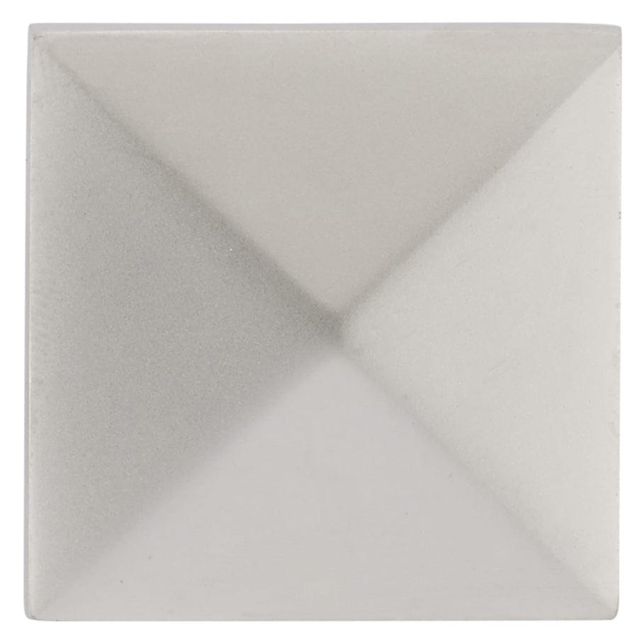 Contemporary Knob, 1-1/4" x 1-1/4", Matte Nickel