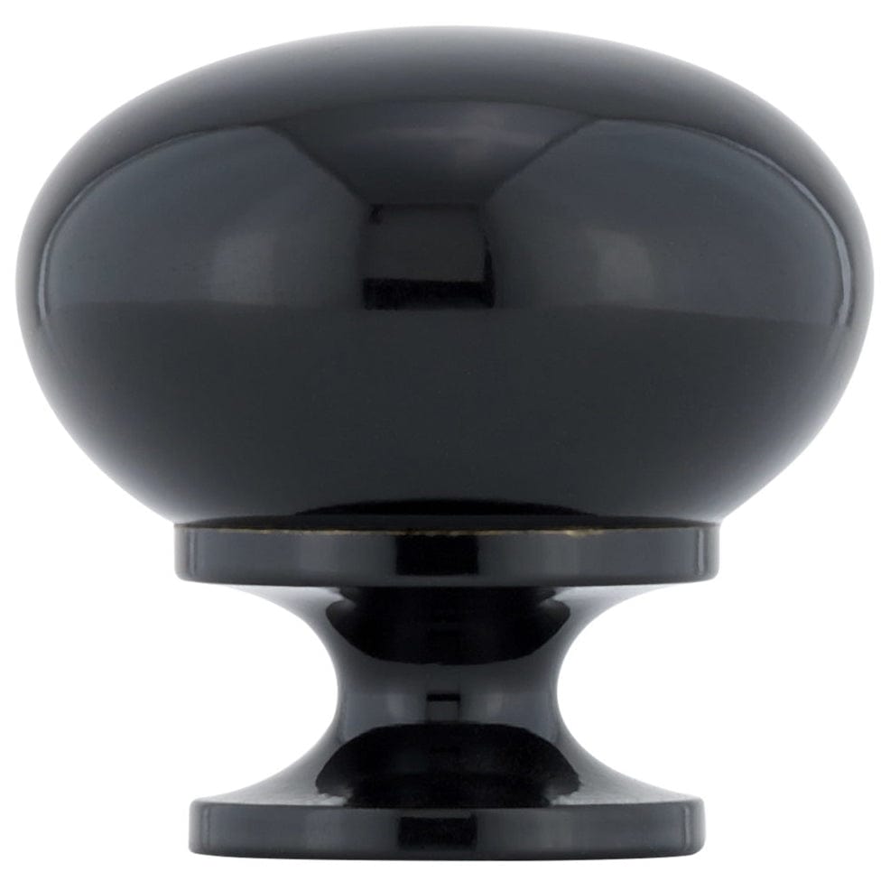 Traditional Knob, 1-1/4" D, Black