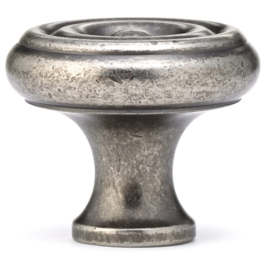 Traditional Knob, 1-1/4" D, Pewter