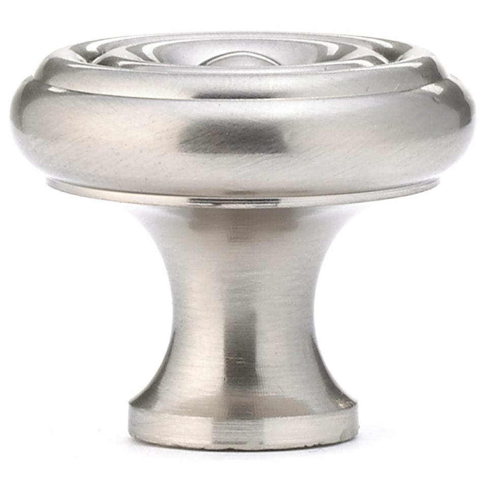 Traditional Knob, 1-1/4" D, Brushed Nickel