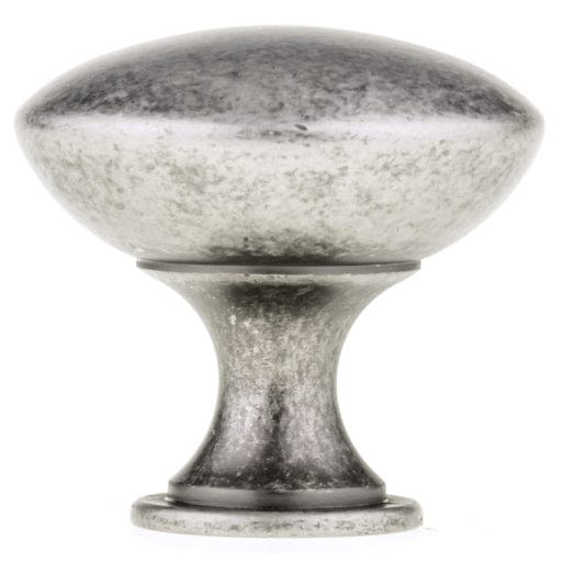 Contemporary Knob, 1-9/16" D, Pewter