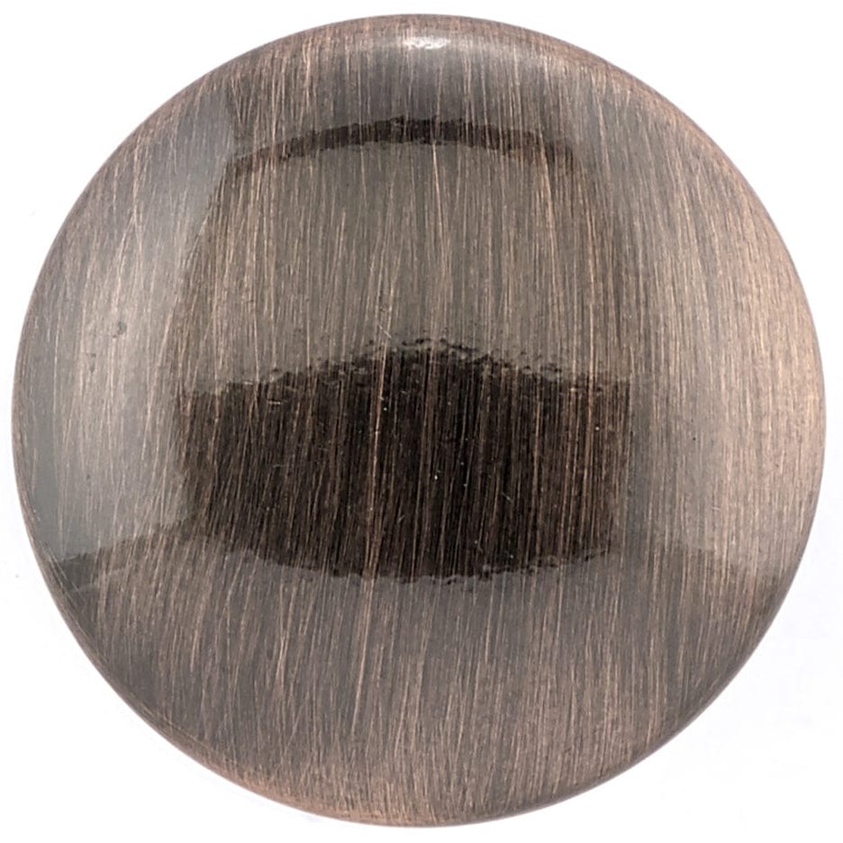 Traditional Knob - 1-3/16" D - Antique Copper